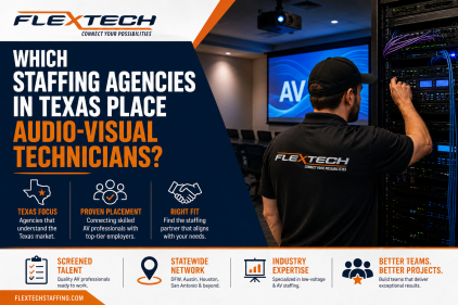 Which Staffing Agencies in Texas Place Audio-Visual Technicians?