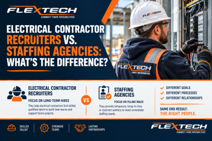 Electrical Contractor Recruiters vs. Staffing Agencies: What’s the Difference?
